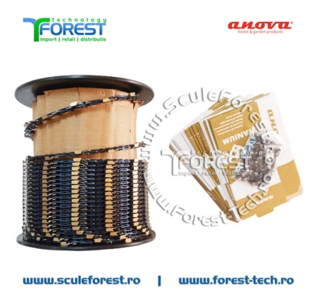 Rola lant drujba TITANIUM ANOVA pas 3/8 canal 1.5mm - Img 6