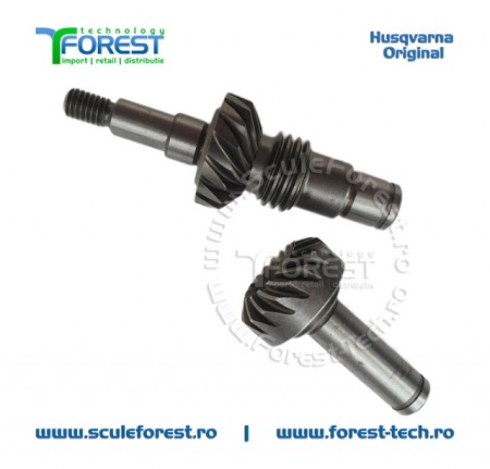 Set original pinioane angrenaj unghiular (reductor) motocoasa Husqvarna 128LDx, 327P5, 323P4, 325P5X, 525P4S - Img 3