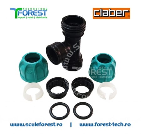 Teu Claber Ø3/4" cu mufa filetata F de Ø3/4" - Img 6