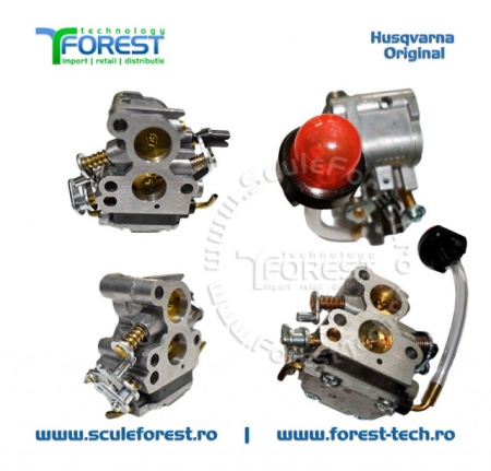 Carburator original pentru drujba Husqvarna 120 MarkII, 235, 235e, 236, 240, 240e, Jonsered CS2234, CS2238, McCulloch CS340, CS380 - Img 2