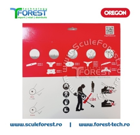 Disc (cutit) motocoasa Oregon pt.iarba, 350mm, 3 cutite | SculeForest - Img 6