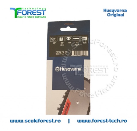 Lama drujba Husqvarna X-FORCE 20"(50 cm) pas 3/8 canal 1.5mm - Img 5