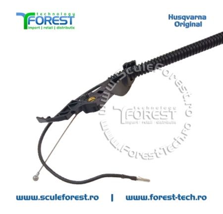 Maner acceleratie complet original cu cabluri pentru motocoasa Husqvarna 545RX - Img 7