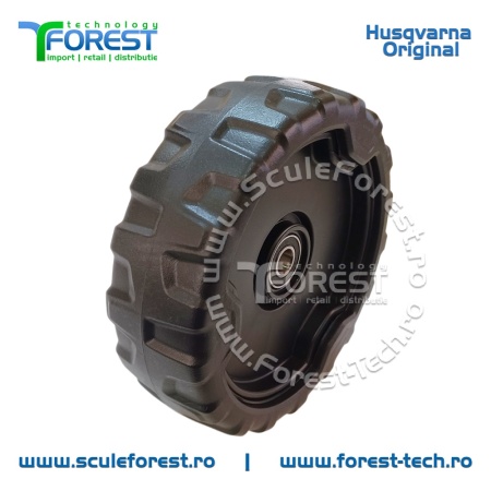 Roata fata originala pentru masina tuns gazon Husqvarna LC247, LC247S, LC247i, LC347iVX - Img 3