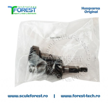 Set original pinioane angrenaj unghiular (reductor) motocoasa Husqvarna 128LDx, 327P5, 323P4, 325P5X, 525P4S - Img 4