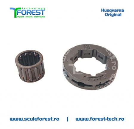 Carcasa ambreiaj originala pentru drujba Husqvarna 565, 572XP cu sproket si rulment pas .3/8" - Img 6
