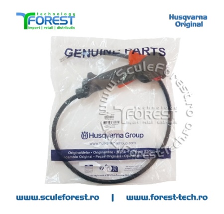 Maner acceleratie complet original cu cabluri pentru motocoasa Husqvarna 333R MarkII - Img 7