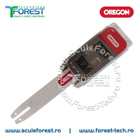 Pachet lama drujba Oregon 16"(40cm) pas 3/8 canal 1.3mm + 2 lanturi 27.5 dinti pas 3/8 canal 1.3mm 074 - Img 3