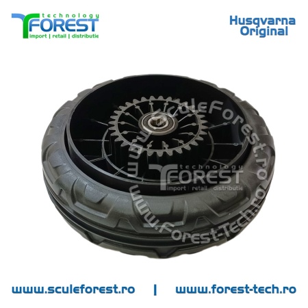 Roata fata originala pentru masina tuns gazon Husqvarna R147S, R151S, R153S - Img 3