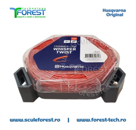 Rola fir trimmy 2.4mm x 77m Whisper Twist Gri - Img 3