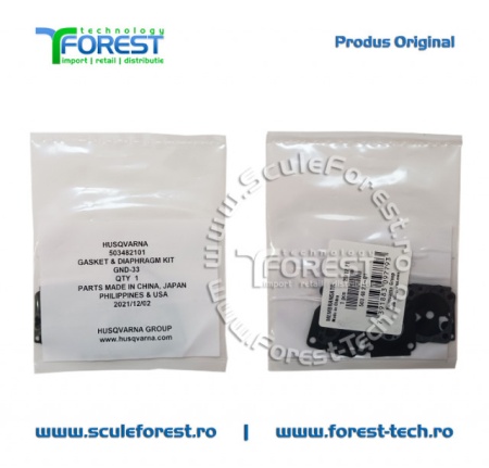 Set membrane carburator original drujba Husqvarna 40, 51, 55, Jonsered CS2045, CS2050, motocoasa Husqvarna 245R, 245RX - Img 8