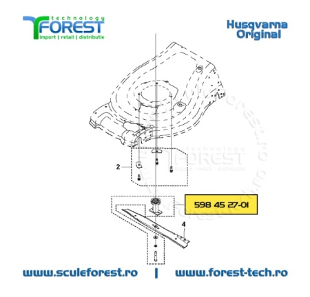 Adaptor original prindere cutit masina de tuns gazon Husqvarna LC353AWD - Img 12