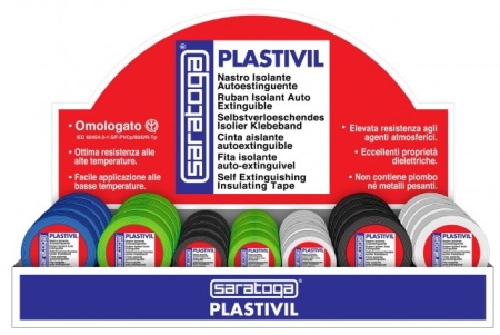 Banda izolatoare NASTRO PLASTIVIL cu autostingere NEGRU 25m x 25mm - Img 3