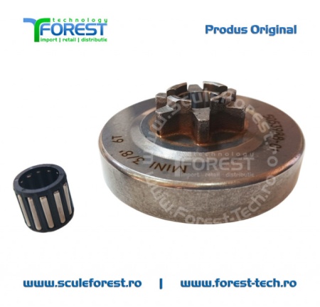 Carcasa ambreiaj originala pentru drujba Husqvarna T540X cu pinion fix si rulment pas .3/8" - Img 4