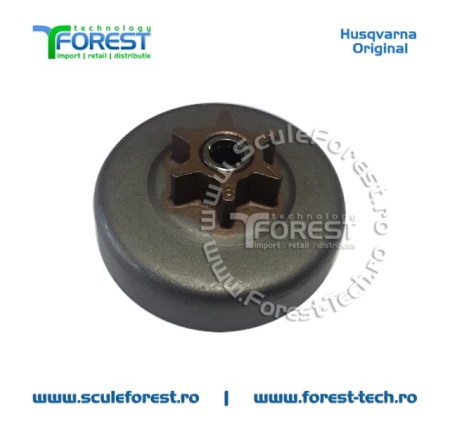 Carcasa ambreiaj originala pentru drujba Partner P740, P842 cu pinion fix si rulment pas .3/8" - Img 4
