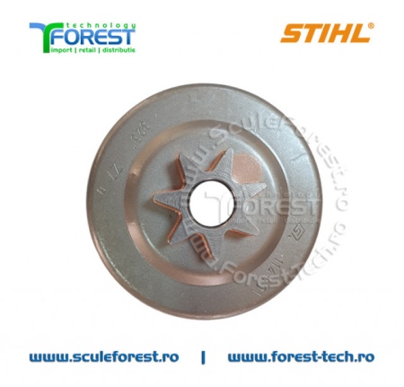 Carcasa ambreiaj originala pentru drujba Stihl MS261, MS261C, MS271, MS271C, MS291 cu pinion fix pas .325" - Img 2