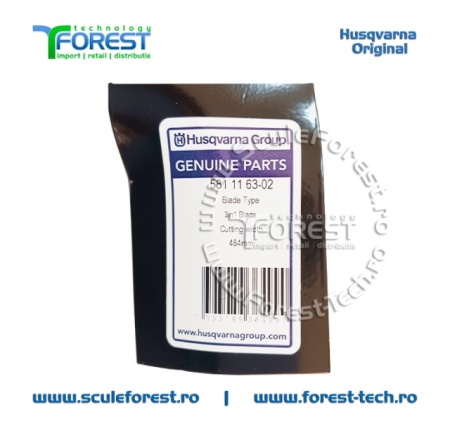 Cutit original pentru tractor Husqvarna LTH151, LT154, TS138 - 490mm - Img 5