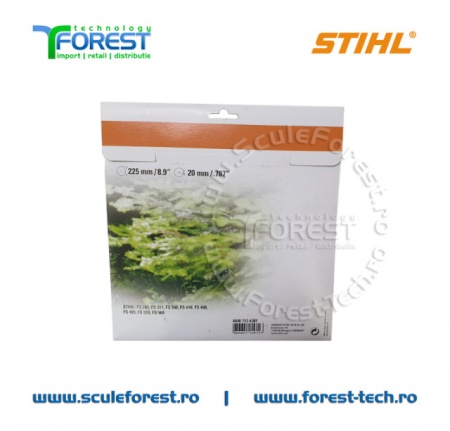 Disc (cutit) motocoasa Stihl, arbusti 225mm 24dinti | SculeForest - Img 6
