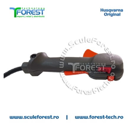 Maner acceleratie complet original cu cabluri pentru motocoasa Husqvarna 128R - Img 4