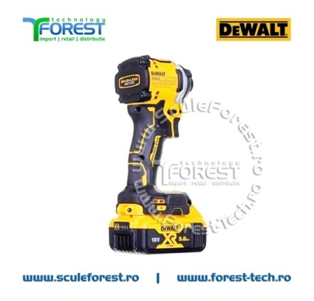 Masina de insurubat cu impact DeWalt DCF850P2T cu 2 acumulatoare Li-Ion, 18 V, 5 Ah, 205 Nm, M16, valiza - Img 2