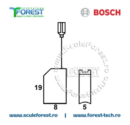 Perii colectoare (carbune) originale Bosch 1617014134 - Img 3
