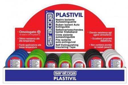 Banda izolatoare NASTRO PLASTIVIL cu autostingere ALBASTRA 10m x 15mm - Img 2