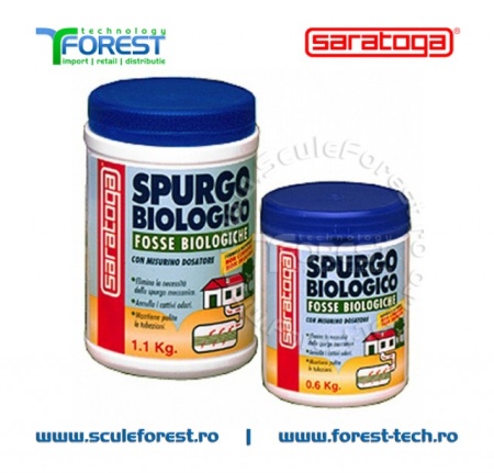 Bioactivator biologic SPURGO BIOLOGICO SARATOGA pentru curatat fose septice - 1.1 kg - Img 2