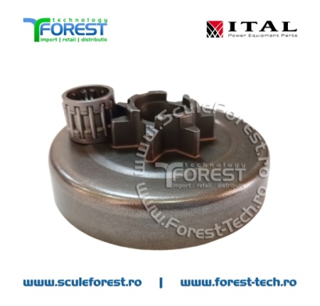 Carcasa ambreiaj compatibila pentru drujba Husqvarna 435, 435e, 440, 440e cu pinion fix si rulment pas .325" - Img 2