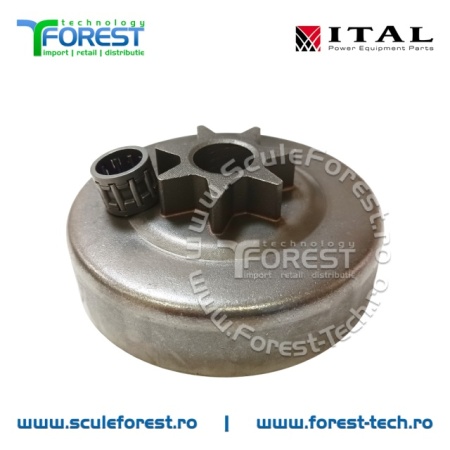Carcasa ambreiaj compatibila pentru drujba Stihl 026, MS260, MS270, MS280 cu pinion fix si rulment pas .325" - Img 2