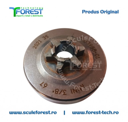 Carcasa ambreiaj originala pentru drujba Husqvarna T540X cu pinion fix si rulment pas .3/8" - Img 5