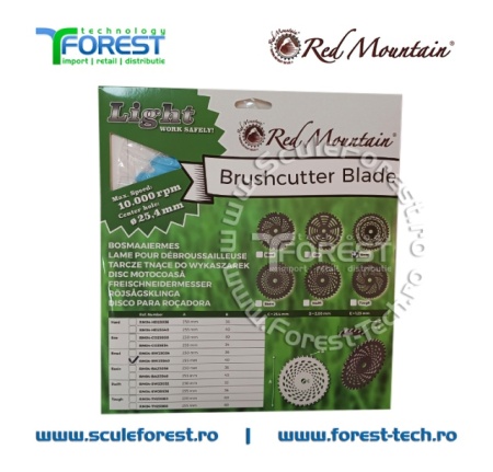 Disc (cutit) motocoasa BOWL VIDIA, arbusti 255mm 40dinti | SculeForest - Img 6