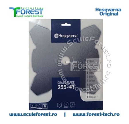 Disc (cutit) motocoasa Husqvarna Grass pt.iarba, 255mm, 4 cutite | SculeForest - Img 4