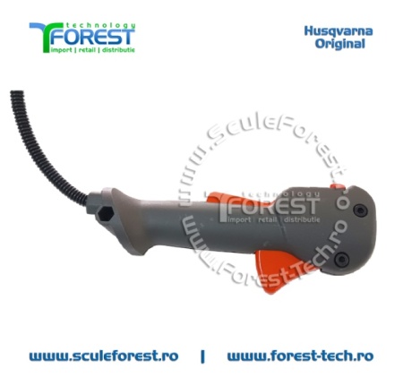 Maner acceleratie complet original cu cabluri pentru motocoasa Husqvarna 128R - Img 5
