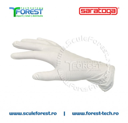 Manusi protectie de UNICA FOLOSINTA din latex alb - 100 buc. marimea S - Img 2