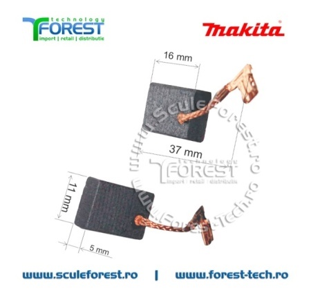 Perii colectoare (carbune) originale Makita CB325 - Img 4
