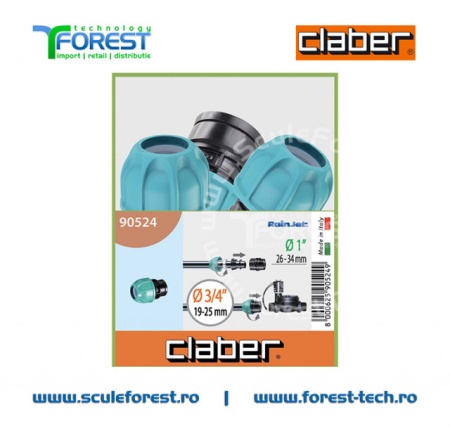 Racord filetat F Claber 3/4” - 1/2” Ø 20mm - Img 8