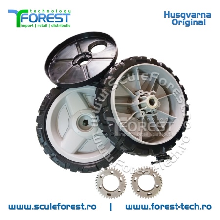 Roata fata originala KIT pentru masina tuns gazon Husqvarna LC353AWD - Img 2