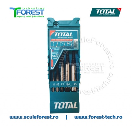 Set de 5 extractoare TOTAL din CR-V pt suruburi | SculeForest.ro - Img 2
