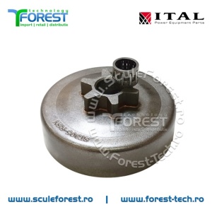 Carcasa ambreiaj compatibila pentru drujba Stihl 017, 018, MS170, MS180, MS230, MS250 cu pinion fix si rulment pas .3/8"