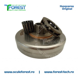 Carcasa ambreiaj originala pentru drujba Husqvarna 351, 353, 357XP, 359 cu sproket si rulment pas .325" - Img 4