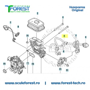 Conducta (furtun) carburant de revenire originala pentru drujba Husqvarna 560XP, 562XP - Img 7