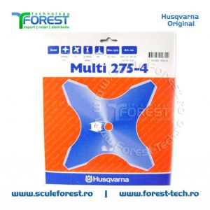 Disc (cutit) motocoasa Husqvarna pt.iarba, 275mm, 4 cutite | SculeForest - Img 2