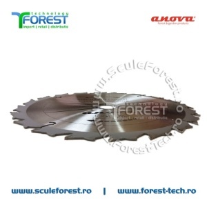 Disc (cutit) motocoasa VIDIA Anova, arbusti 255mm 20 dinti profil curb anti-recul | SculeForest - Img 4