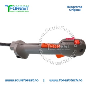 Maner acceleratie complet original cu cabluri pentru motocoasa Husqvarna 128R - Img 6