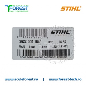 Rola lant drujba 35RS STIHL pas 3/8 canal 1.5mm - Img 4