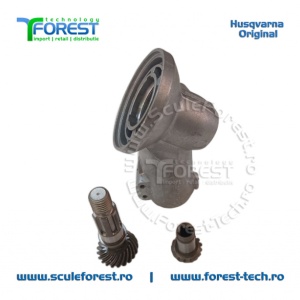 Set original pinioane angrenaj unghiular (reductor) motocoasa Husqvarna 135R, 333R, 535RX - Img 6
