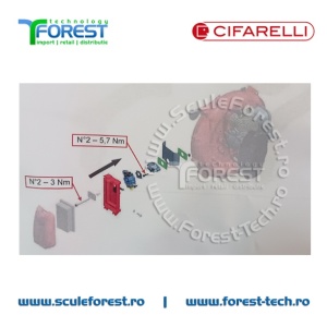 Carburator original (kit) model Ruixing pentru atomizor Cifarelli M1200 - Img 11