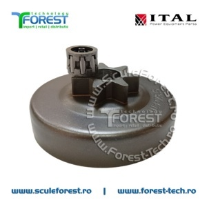 Carcasa ambreiaj compatibila pentru drujba Stihl 044, 046, MS382, MS440, MS441, MS460, MS462 cu pinion fix si rulment pas .3/8" - Img 2