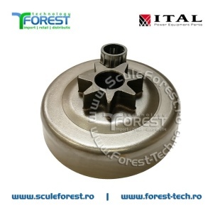 Carcasa ambreiaj compatibila pentru drujba Stihl MS261, MS261C, MS271, MS271C, MS291 cu pinion fix si rulment pas .325"
