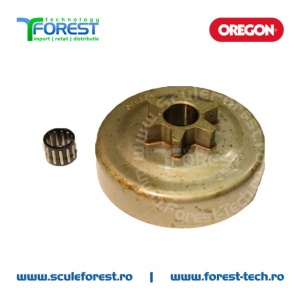 Carcasa ambreiaj Oregon pentru drujba Husqvarna 120MarkII, 236, 240, 240e, Jonsered CS2234, Cs2238, Partner 351, 352, 371, 372 cu pinion fix si rulment pas .3/8" - Img 5